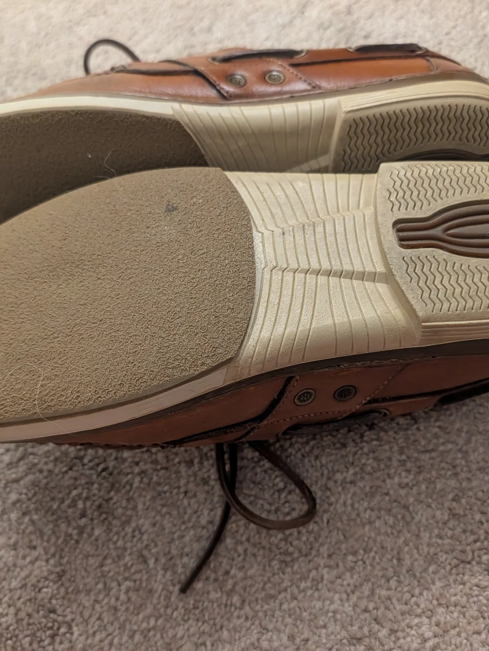 Allen Edmonds Chestnut Brown Leather Boat Shoes